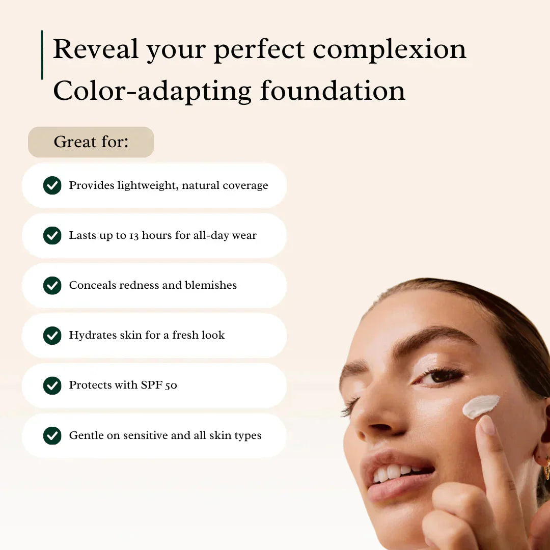 Color Changing Foundation With SPF 50