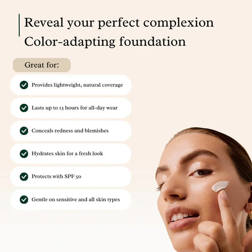 Color Changing Foundation With SPF 50